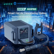 QUICK 861Pro Smart Hot Air Desoldering Station Using brushless vortex fan 1300W high power Intellige