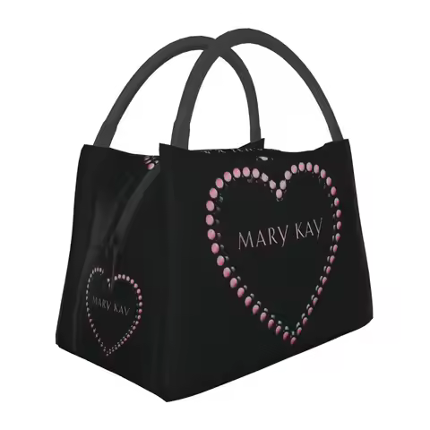 Mary Kay Cosmetics Insulated Lunch Bag for Women Bento Storage Food Boxes Leakproof Container Cooler