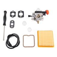 【 Bauroom】สำหรับ FS131คาร์บูเรเตอร์ KM131 FS311 FS131R พร้อมตัวกรองสำหรับติดตั้งอย่างรวดเร็ว [วันที่