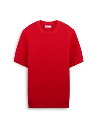 AIIZ (เอ ทู แซด) - AIIZ เสื้อคอกลมผู้ชายผ้าถักสีพื้น