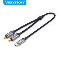 Vention Type C RCA Cable  USB C Male to Dual RCA Male Cable For Phone Pad Laptop Type C to RCA Cable