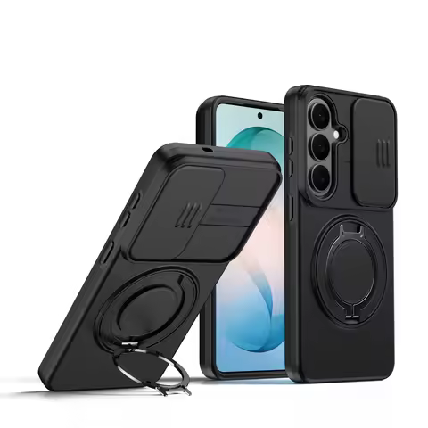 Plain Black Hard Armor Cover Case for Samsung Galaxy S26 Ultra S25 Plus S23 S24 S22 Ultra A57 A37 A1