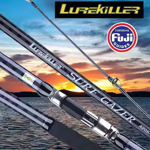 ZZ24 525g 4.2m Fuji CR Ring NS-7 Reel Seat Lurekiller 46T Carbonfiber X Wrap SurfCasting Rod 100-250