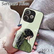HP {F656} Latest Oppo A5 Pro 4G & 5G Glass Softcase 2025 - F649 - Oppo A5 pro - Casing Full Coverhp 