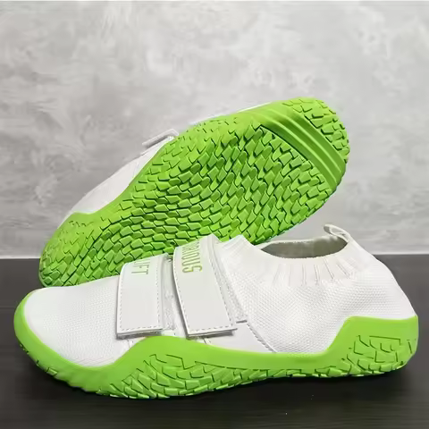 New Large Size Unisex Gym Lightweight Sports Hard Pull Squat Training Shoes Pro Hook & Loop Weightli