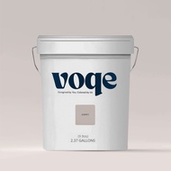 Voqe สีน้ำอะครีลิคแท้ 100% เฉดสีนวลเทา 9 ลิตร สีทาบ้าน ทาอาคารพรีเมี่ยม เกรด15 ปี เนื้อสีเยอะ