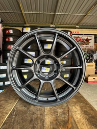 TC105_18”_6รู_สีกันเงา_กว้าง 8.5“_offset 35_แถมฟรีจุ๊บยาง(1ชุด=4วง)