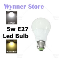 [1pc 5w] E27 Led Globe Bulb E27 Holder Led Globe Bulb Daylight Colour and Warm White Colour Mentol L