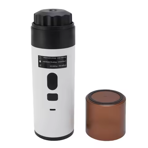 Portable Capsule Coffee Maker 72W Automatic Cordless Heating Small Electric Coffee Machine Outdoor T