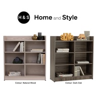 (SG STOCK) Bookcase with Storage Wide 80cm (Wooden Book Storage Cupboard Cabinet) Shelves &amp; Racks by HOME AND STYL