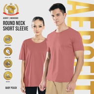 888co AeroFit Microfiber Round neck Short sleeve Tshirt Jersey T shirt Lelaki Baby Peach