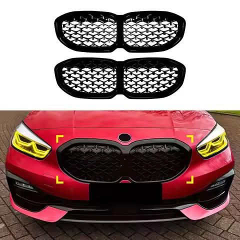 For BMW 1 Series BMW F40 2019-2024 Racing Grills All-sky Streamer Mesh Grille Exterior Decoration Mo