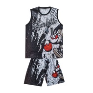 Kid's terno (Top + Pants) Basketball Jersey miami Shorts for Kids Boy psg kids dress miami