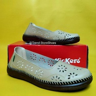 Sepatu Wanita Kickers / Sepatu Wanita Panses / Sepatu Guru Flat Formal Slip on