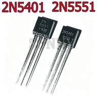 50~100PCS Triode 2N5551 2N5401 0.6A/160V NPN PNP Low Power Transistor TO-92