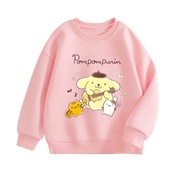 Children's Hoodie Jacket Pompompurin Guitar Jacket Women's Unisex Pompurin Sweater Cotton Fleece Mat