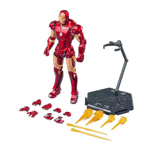 Fondjoy Action Figures Marvel IronMan MK3 Assemble Toys Model 1/12 Scale ABS Material Table Ornament