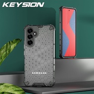 KEYSION เคสเกราะกันกระแทกสำหรับ Samsung A54 5G A34 A14 A13 5G เคส Galaxy โทรศัพท์รังผึ้งโปร่งใส A04S