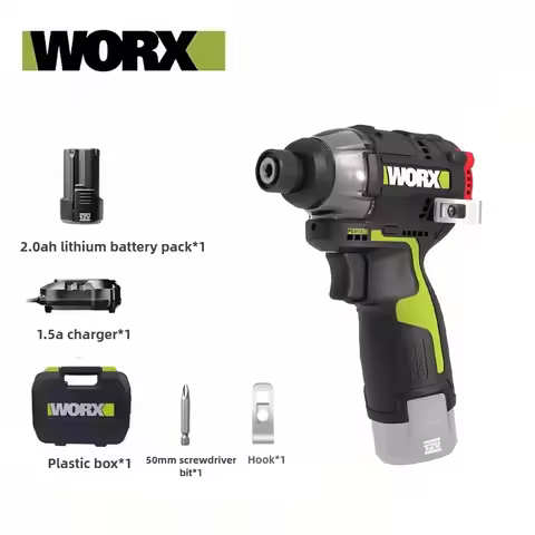 WORX Brushless Impact Screwdriver WU132X High Torque Professional Electric Screwdriver Charging WU13