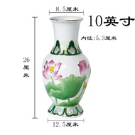 BW-8💚Yunmanqing Buddha Worship Incense Tube Ceramics Buddha Vase Lotus Vase Guanyin Water Bottle Ceramic Gold Vase Buddh