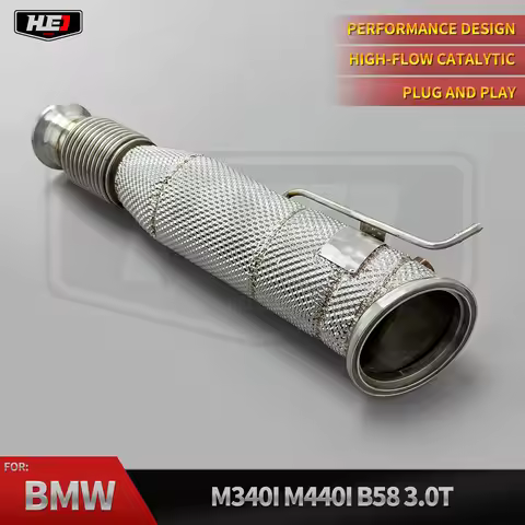 HEO High-flow performance downpipe for BMW M440I M340I G22 G20 B58 3.0T car exhaust system