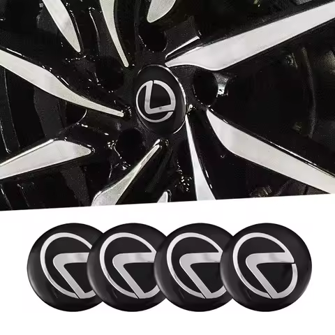 4Pcs 56MM Car Wheel Center Hub Cap Rim Cover Emblem Stickers For Lexus IS250 IS200 CT200h GS300 LS43