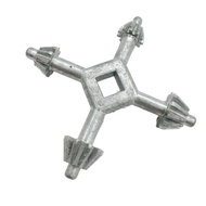 Alilin Convenient 4 Way Utility Key Tool Practical Four Head Key Tool Wrench Drill Chucks Key 4 Way 
