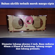 Box speaker DIY 3mm untuk speaker 2 inch 15x6x6