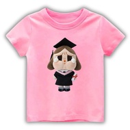 POP MART CHILDREN'S T-SHIRT, CHILDREN'S TSHIRT, NEW DTF CRYBABY GRADUATION MOTIF