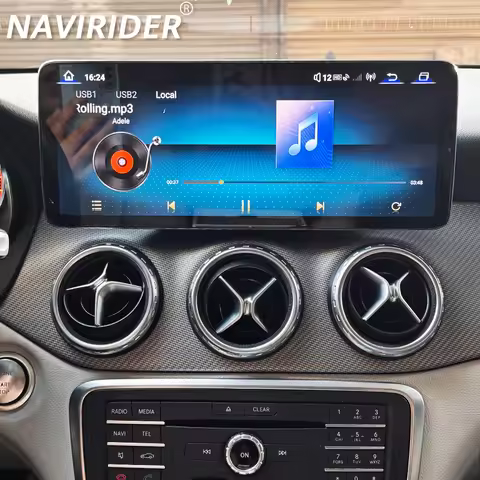 12.8 Inch Multimedia Player Stereo GPS CarPlay for Benz A-Class GLA CLA A200 A220 A250 A45 W176 2017