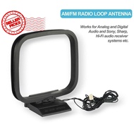 Mini Universal FM/AM Loop Antenna for sony Sharp Chaine Stereo AV Receiver M7H2