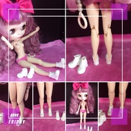 Blythe Doll Shoes Lika White Joint Plastic