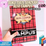 MERAH ALFA CAMPUS NOTEBOOK 1 PACK 10 ALFA CAMPUS SCHOOL BOOKS 36 SHEETS WHOLESALE 1 PACK 10 SCHOOL B