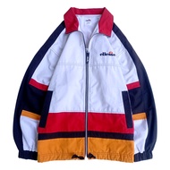 Jacket windbreaker vntg ellesse wolf backprint 