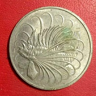 uang kuno koin asing 50 cents Singapura 1974 TP 450