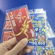 TOKYOBERRY VOUCHER INDOMARET 25 RIBU 50 RIBU VOCER HADIAH GIFT 25K 50K
