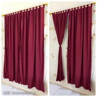 GORDEN TALI PONI MOTIF EMBOS MERAH MAROON - GORDEN TALI MERAH MAROON EMBOS - GORDEN TALI EMBOS MERAH
