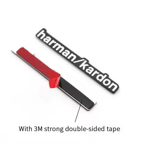 car Stickers 3D Aluminum harman/kardon Badge Speaker For BMW M Chery Citroen TRD Toyota Lexus Jeep G