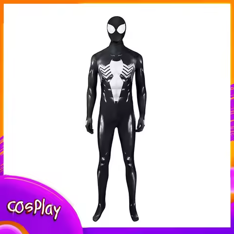 Spider Man Classic Black Suit Cosplay Costume Cos Peter Jumpsuit Halloween Comic-Con Party Carnival 