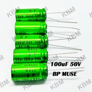 Capacitor (Capacitor) 100uF50V 100uF 50V Nichicon BP MUSE green No Terminal