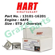 HART Piston Set 13101-16201 for Toyota Corolla AE101 4AFE 4A-FE (81.0mm)
