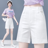 Five-point Pants Women Summer Thin Loose Straight Shorts 2022 New Style High Waist Cotton Casual Pan