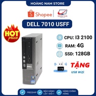 Cheap Dell Synchronous Computer ️PC Desktop Dell 7010 USFF (Mini Form) Core i3 2100 / Ram 4G / SSD 128GB- BH 12T