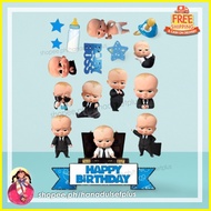♆ ◫ ☇◑ Baby Boss Cake Topper | Cake Topper | Baby Boss cup cake toppers | Set  hanadulset | happy b