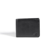 camel active Men Bi Fold Wallet Leather 9 Card Compartments Milled Grainy Finished Black SBF4809WM4#BLK