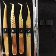 Super cheap gold-plated volume eyelash extension tweezers (5D-7D)