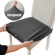 Jacquard Chair Seat Cover for Elastic Chair Slipcovers for Dining Room Chair Protector Chair Cover Elastic Dining Chair Covers