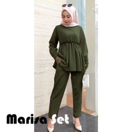 Marisa Set Pakaian Wanita dengan Celana Fashion Muslim Baju Wanita