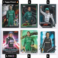 F1 Topps, Finest, Chrome & Paddock Card - Fernando Alonso (Aston Martin & Alpine F1)