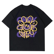 T-shirt ART FLOWER DESIGN Front | Art FLOWER VINTAGE T-SHIRT | Art FLOWER OVERSIZE